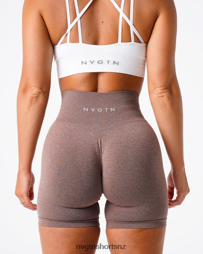 NVGTN Women Pro Seamless Shorts 8204ZJ388 Cocoa Fitness