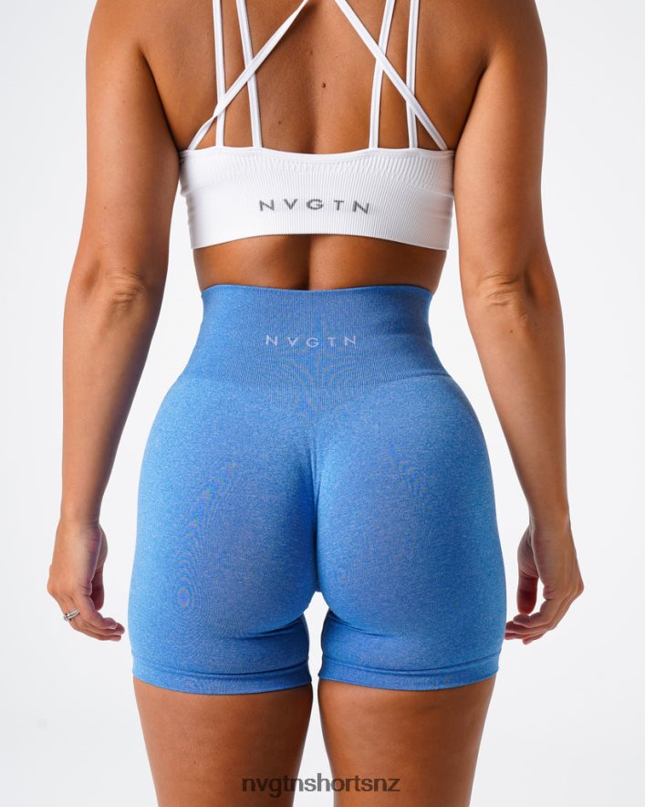 NVGTN Women Pro Seamless Shorts 8204ZJ389 Ocean Blue Fitness