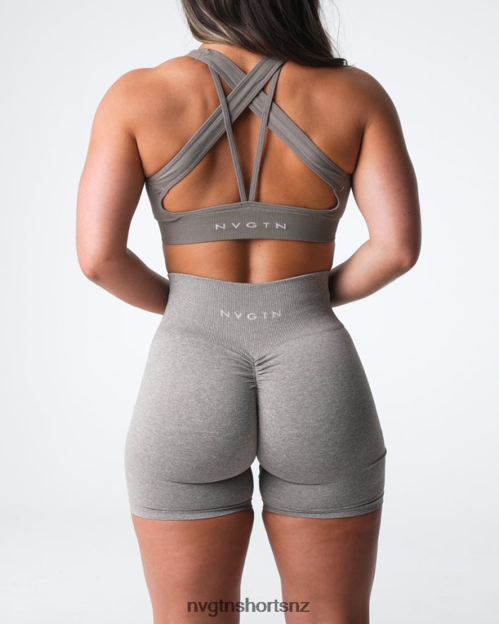 NVGTN Women Scrunch Seamless Shorts 8204ZJ395 Taupe Fitness