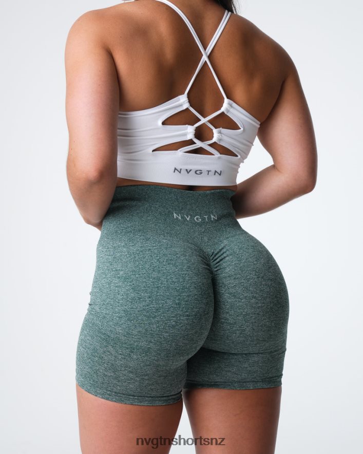 NVGTN Women Scrunch Seamless Shorts 8204ZJ398 Forest Green Fitness