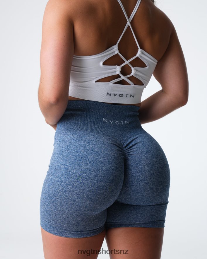 NVGTN Women Scrunch Seamless Shorts 8204ZJ399 Slate Blue Fitness