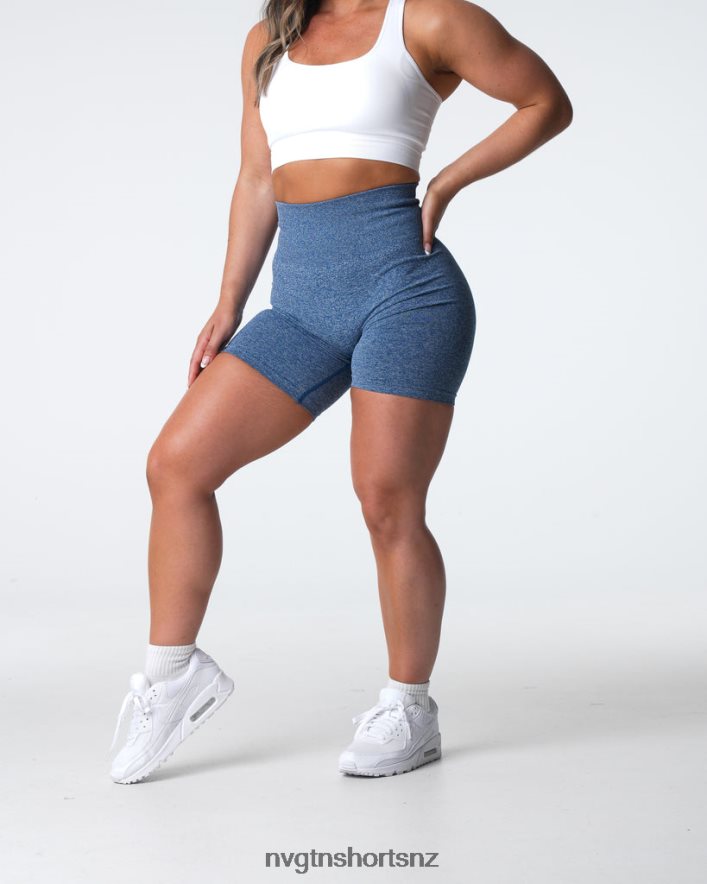 NVGTN Women Scrunch Seamless Shorts 8204ZJ399 Slate Blue Fitness