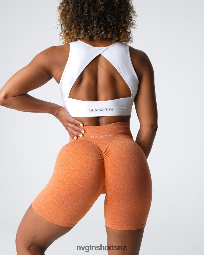 NVGTN Women Scrunch Seamless Shorts 8204ZJ401 Burnt Orange Fitness