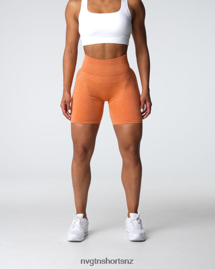 NVGTN Women Scrunch Seamless Shorts 8204ZJ401 Burnt Orange Fitness