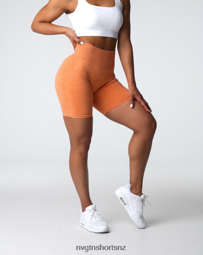 NVGTN Women Scrunch Seamless Shorts 8204ZJ401 Burnt Orange Fitness