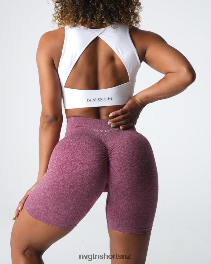 NVGTN Women Scrunch Seamless Shorts 8204ZJ410 Maroon Fitness