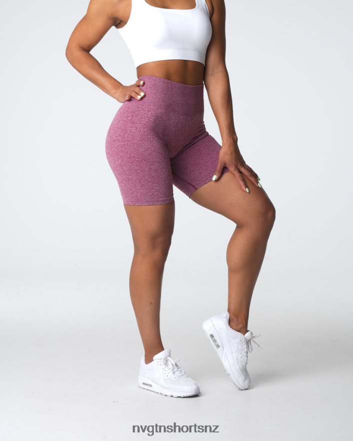 NVGTN Women Scrunch Seamless Shorts 8204ZJ410 Maroon Fitness