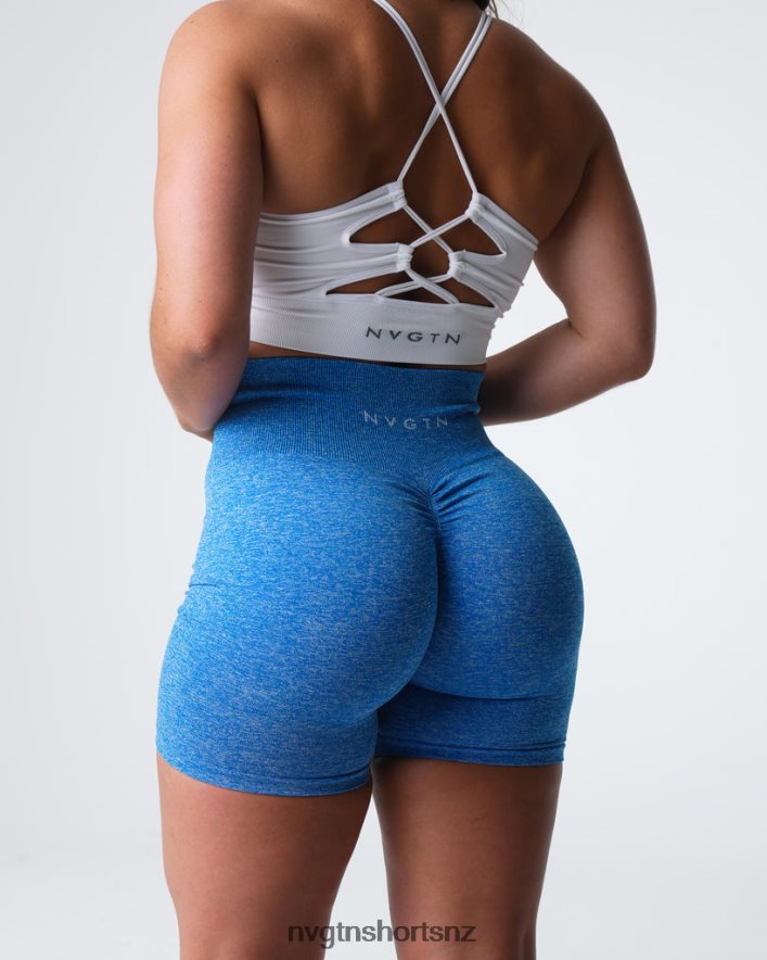NVGTN Women Scrunch Seamless Shorts 8204ZJ412 Ocean Blue Fitness