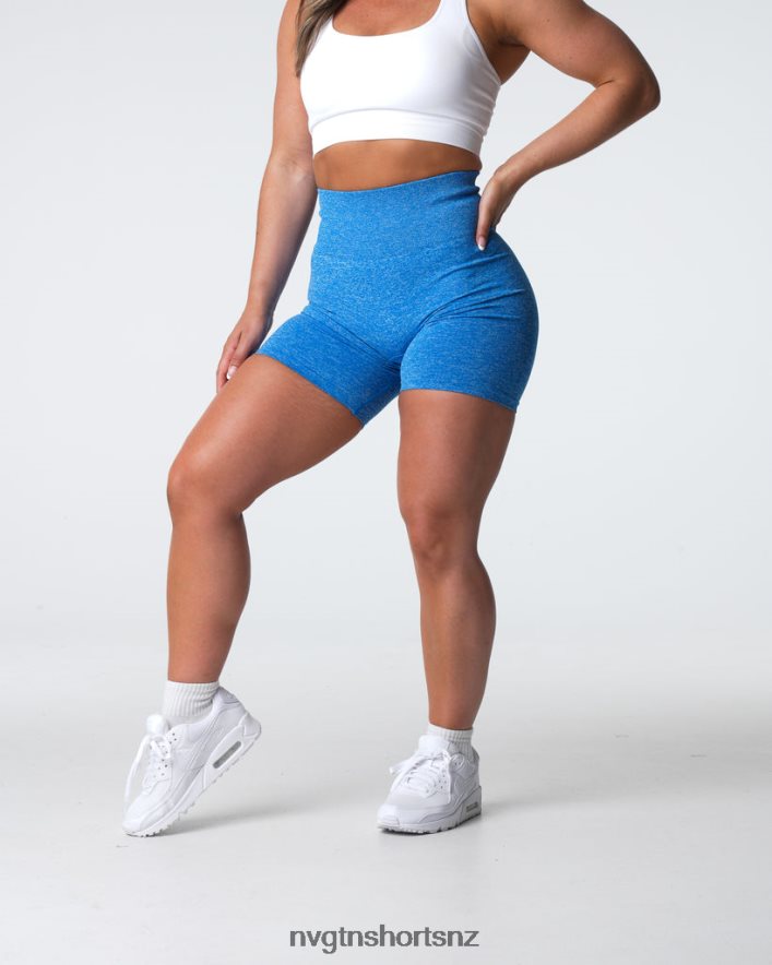 NVGTN Women Scrunch Seamless Shorts 8204ZJ412 Ocean Blue Fitness