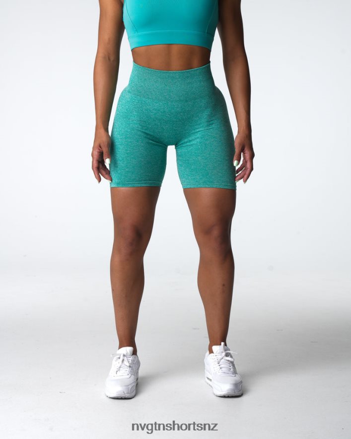 NVGTN Women Scrunch Seamless Shorts 8204ZJ413 Turquoise Fitness