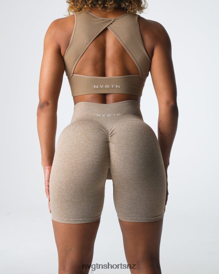NVGTN Women Scrunch Seamless Shorts 8204ZJ414 Beige Fitness