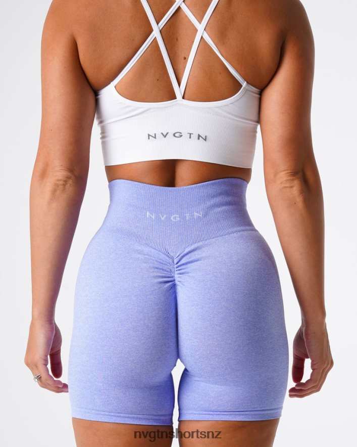 NVGTN Women Scrunch Seamless Shorts 8204ZJ422 Periwinkle Fitness