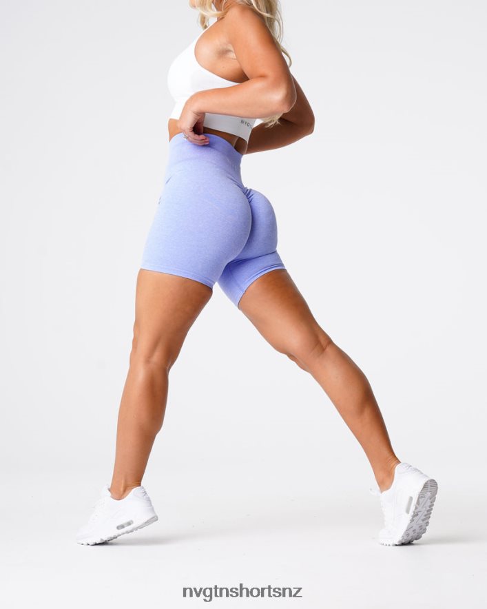 NVGTN Women Scrunch Seamless Shorts 8204ZJ422 Periwinkle Fitness