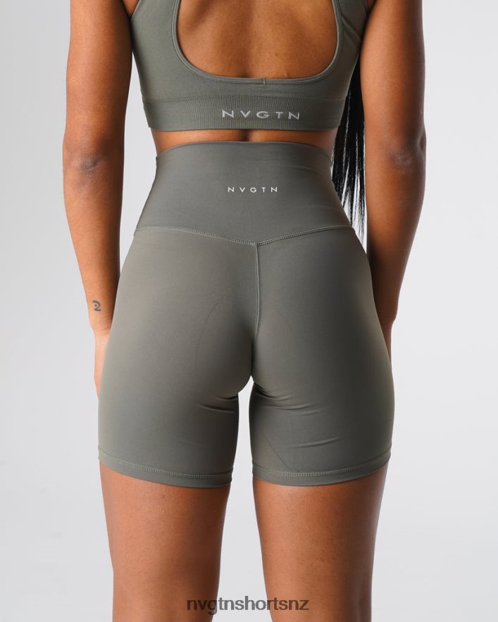 NVGTN Women Signature 2.0 Shorts 8204ZJ458 Khaki Green Fitness