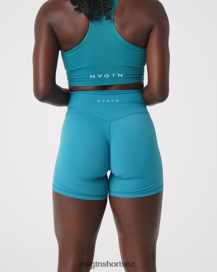 NVGTN Women Signature 2.0 Shorts 8204ZJ464 Teal Fitness