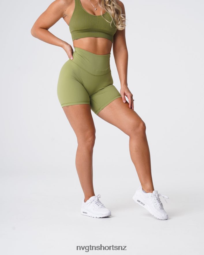 NVGTN Women Signature 2.0 Shorts 8204ZJ465 Olive Fitness
