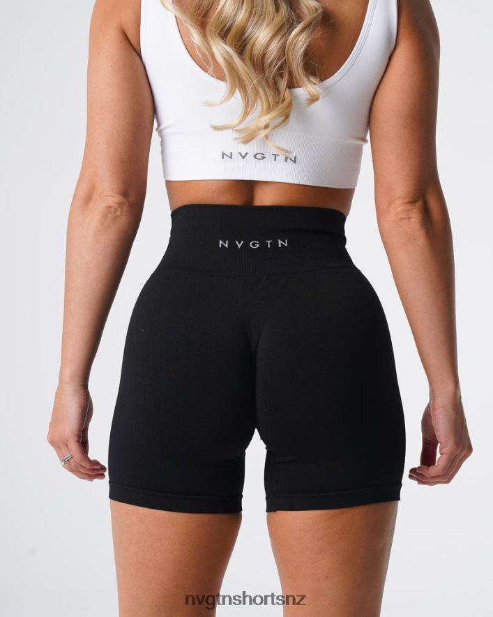 NVGTN Women Solid Seamless Shorts 8204ZJ429 Black Fitness
