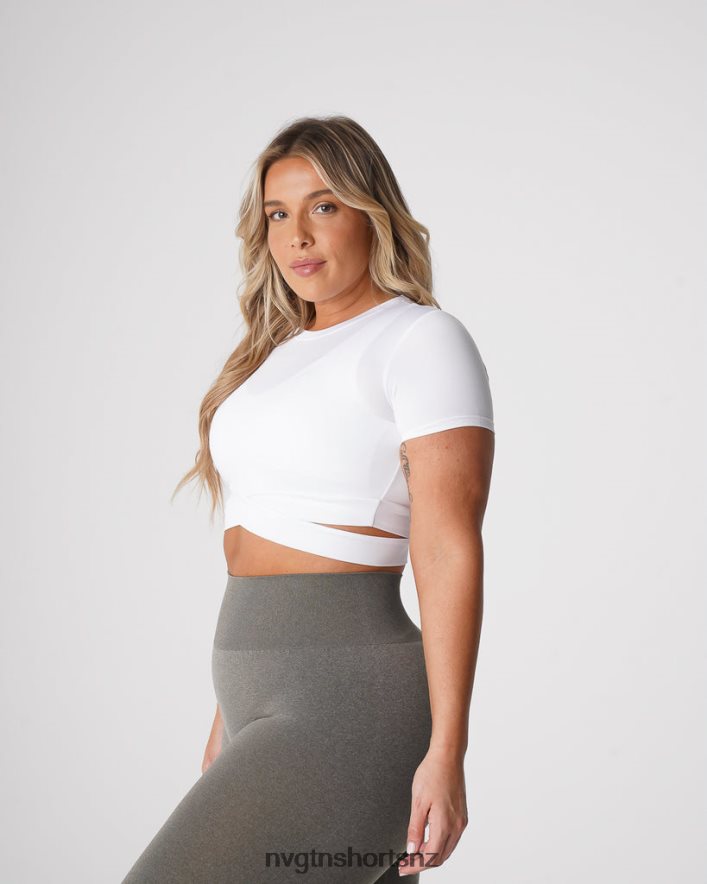 NVGTN Women Crossbody Tee 8204ZJ247 White Fitness