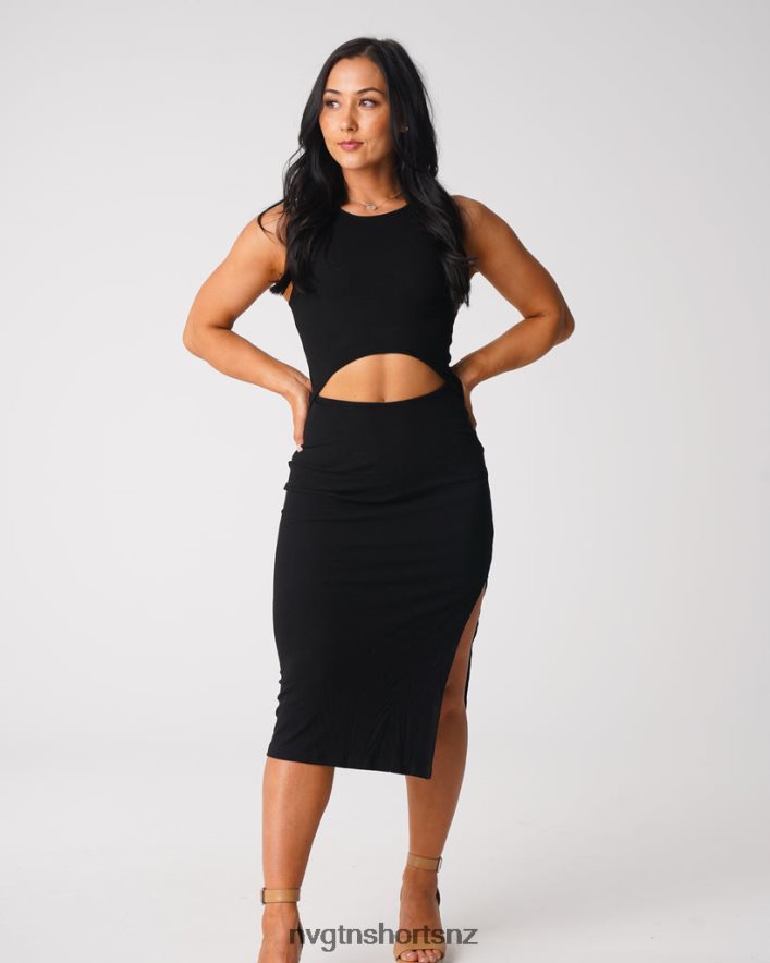 NVGTN Women Lost In Paradise Maxi Dress 8204ZJ718 Black Lifestyle