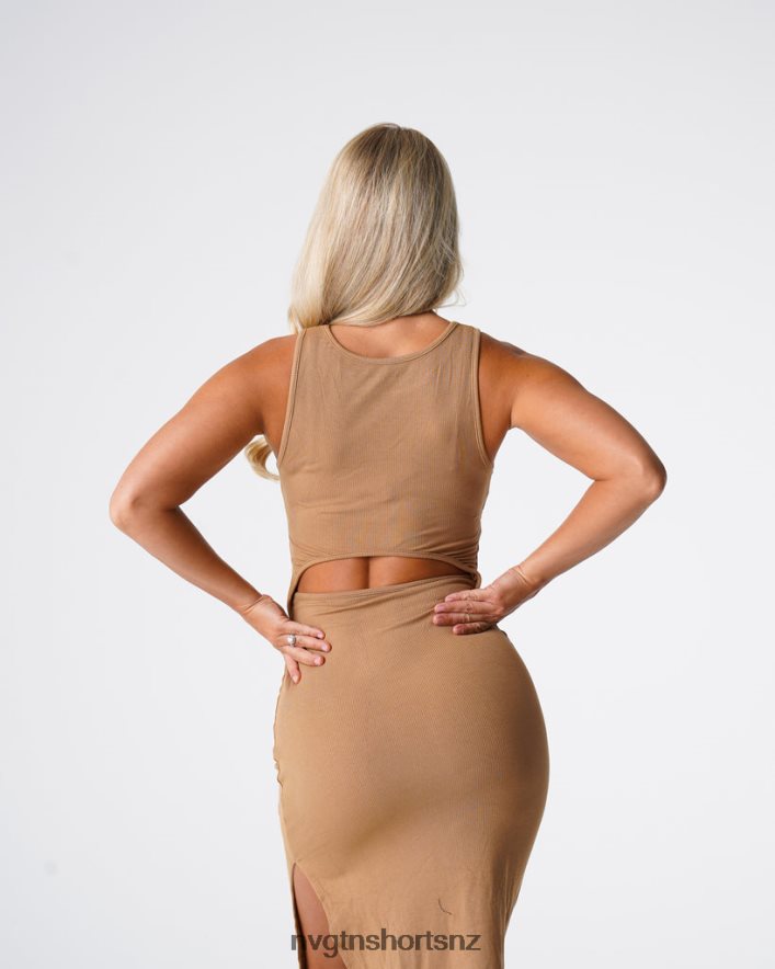 NVGTN Women Lost In Paradise Maxi Dress 8204ZJ719 Mocha Lifestyle