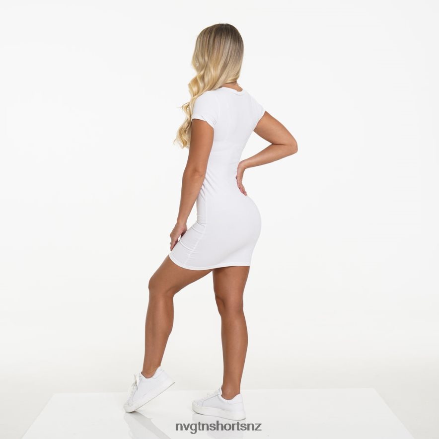 NVGTN Women Pocket Tee Dress 8204ZJ733 White Lifestyle